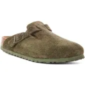 Birkenstock Boston Schuhe, Dunkelgrün | Schmaler Schnitt – Größe 9 UK - 43 EU - 10/10.5 US / Dunkelgrün