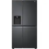 LG Side-by-Side, Energieeffizienz: D, silber (schwarz anthrazit), ohne Instaview, Kühlschränke, Side-by-Side