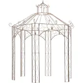 The Living Store Gartenpavillon Antikbraun 3 m Eisen