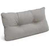 Beautissu Flair LK Loungekissen, 70x40x12cm, Hellgrau, Rückenkissen, Outdoor