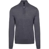KING Essentials The Michael Half Zip Pull Merino Anthrazit