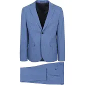 Suitable Strato Ossi Suit Wool Blau