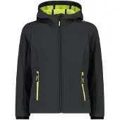 CMP Mädchen Softshell Jacke Fix Hood 3A29385N-11UU 164 - Antracite-Apple - 164