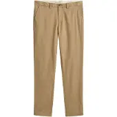 Gant für Herren. 1501000 Beige Chino-Hose im Slim Fit (34/34), Braun, Lässig, Baumwolle, Klassisch