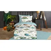Good Morning Bettwäsche-Set DINO Kinder 140 x 200/220 cm Flanell