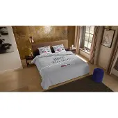Pure Bettwäsche "French" - Grau - (200x220 cm) - 100 % Polyester