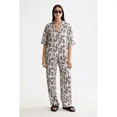 Scotch & Soda Printed Fluid Kurzarmhemd