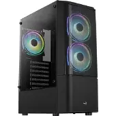Aerocool Quantum Mesh, Midi Tower, PC, Schwarz, ATX, micro ATX, Mini-ITX, Acrylnitril-Butadien-Styrol (ABS), SPCC, Stahl, Gaming