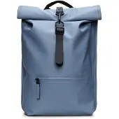 Rains Unisex. 13320 Mochila Rolltop Rucksack blau (OSFA), Lässig, Polyester
