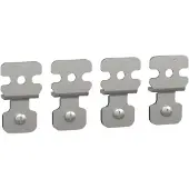 Schneider Electric NSYAEFPFSC Set, 4 Wandbefestigungslaschen aus Stahl. für Geh. PanelSeT S3D