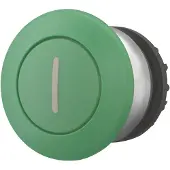 Eaton Power Quality Eaton 216753 Pilzdrucktaste, RMQ-Titan, Pilz, rastend, Pilz grün, grün, beschriftet, Frontring Titan M22-DRP-G-X1 - 5 Stück
