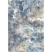 Kayoom Teppich "Elegantica 326", blau (multi), B:230cm H:12mm L:330cm, Polyester, Teppiche, Teppich, Kurzflor, Modernes Muster, Fußbodenheizungsgeeignet, Wohnzimmer