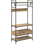 Syfax Kleiderschrank Artisan-Eiche 89 x 39 x 184.5 cm Holzwerkstoff