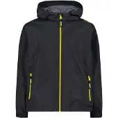 CMP , Kid Jacket Fix Hood, Boy,Anthrazit Limonade,116