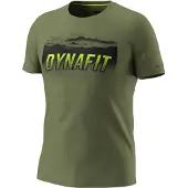 Dynafit - Transalper Graphic S/S Tee - Funktionsshirt Gr M oliv