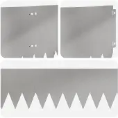 vidaXL Rasenkante 20 stk. 103 x 25 cm Stahl Silber