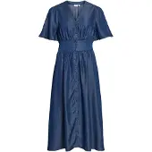 Vila Vimai Kurzärmeliges Maxikleid