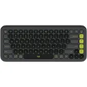 Logitech POP ICON KEYS, Mini, Kabellos, Bluetooth, Scherenschalter, QWERTY, Graphit