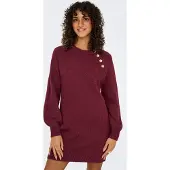 ONLY "ONLEMMA LIFE LS BUTTON ONEC DRESS CC KNT" mit Zierknöpfen