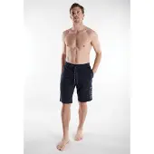 Tom Tailor Bermudas , Herren, Gr. 50, N-Gr, blau, dunkel, uni, Single Jersey, Obermaterial: 100% Baumwolle, Hosen Bermudas, Single Jersey Material, lockerer Look