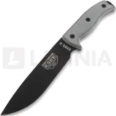 ESEE Model 6 Schwarze Klinge, Grauer Handgriff 6P-B inkl. schwarze Scheide + Gürtelclip