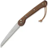 Woxna Ljusnan 113018 Foldable Saw, Walnussholz, rostfreier Stahl, Klappsäge, 18 cm