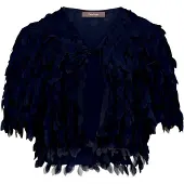 Vera Mont Blusenjacke "Blusenjacke gerader Schnitt", Damen, Gr. 46, blau (night sky), Obermaterial: 100% Polyester PES., Jacken Blusenjacke