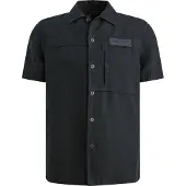 PME Legend Short Sleeve Hemd Cotton Linen Navy