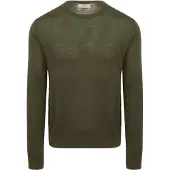 KING Essentials The John Pullover Merino Army Grün