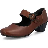 Rieker Ballerinas mit Absatz aus Leder
