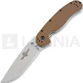 Ontario RAT-1 D2 Taschenmesser, braun