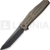 We Knife Shadowfire, Bronze Titanium, Black SW/Brushed Flats