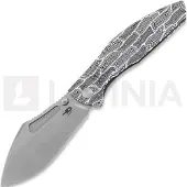 Bestech Lockness - Stonewash - G10 Taschenmesser, schwarz, weiß
