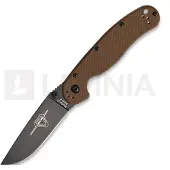 Ontario RAT-2 Taschenmesser, schwarz, braun