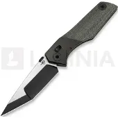 Bestech Cetus - PVD + Satin - Canvas Micarta, schwarz