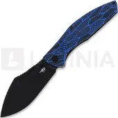 Bestech Lockness - Blackwash - G10 Taschenmesser, schwarz, blau