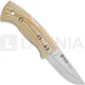Helle 761 Berget, 200763, Satin Sandvik 12C27, Beige Canvas Micarta Bushcraft Taschenmesser