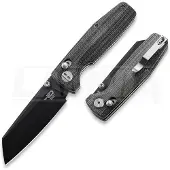 Bestech Slasher - Blackwash - Micarta Taschenmesser, schwarz