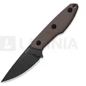 Kizer Cutlery Splinter AEB-L Messer, Brown G-10, Black Stonewash