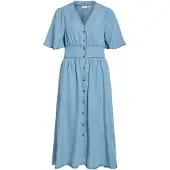Vila Vimai Kurzärmeliges Maxikleid