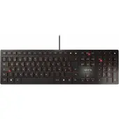 Cherry KC 6000 SLIM, Volle Größe (100%), Kabelgebunden, USB, Scherenschalter, QWERTY, Schwarz