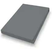 PRIMERA Spannbettlaken "Luxus-Satin", graphit, B:150cm L:200cm, Satin, Obermaterial: 100% Baumwolle, Bettlaken, Spannbettlaken, in hochwertiger Qualität