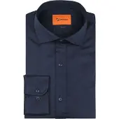 Suitable Satin Hemd Navyblau - 41