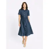 Sieh an! Jeans-Kleid in blue-stone-washed | Gr.: 44