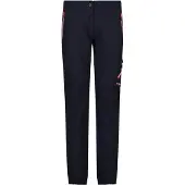 CMP Damen Hose Woman Pant 30T2316-25NM 36 - Black Blue-Fluo - 36