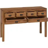 vidaXL Sideboard Natur 110 x 35 x 75,5 cm Massivholz Teak