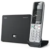 Gigaset BasicLine IP + COMFORT 500HX, DECT-Telefon, Kabelloses Mobilteil, Freisprecheinrichtung, 300 Eintragungen, Anrufer-Identifikation, Schwarz, Silber