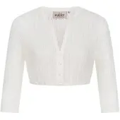 Nübler Dirndlbluse Langarm Juna in Creme | Gr.: 44
