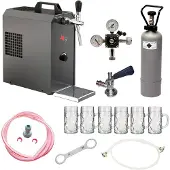 Ich-zapfe Zapfanlage JET 30 Bierkoffer Trockenkühler 35 L/h Komplett-Set mit Gläsern