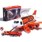 Pricenet -Transportflugzeug + 3 Löschfahrzeuge